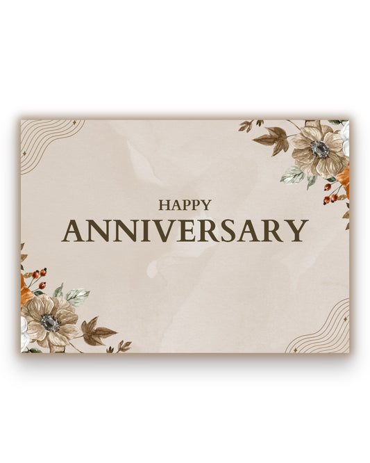 Happy Anniversary Gift Card